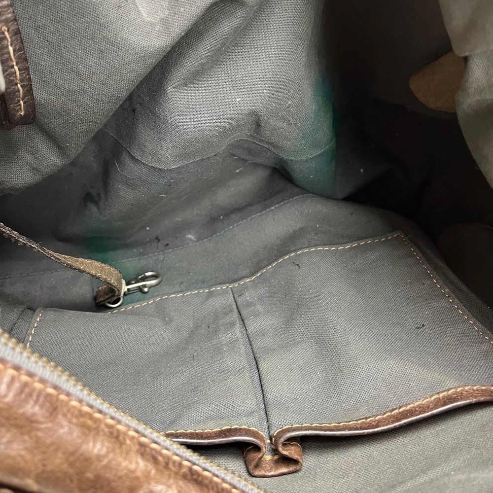 Frye Distressed Tan Leather Hobo Bag - Picture 13 of 16